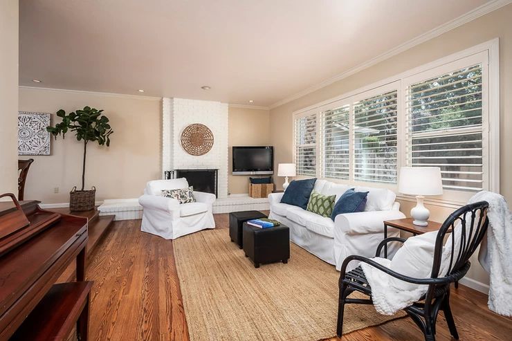 large living room and dining room