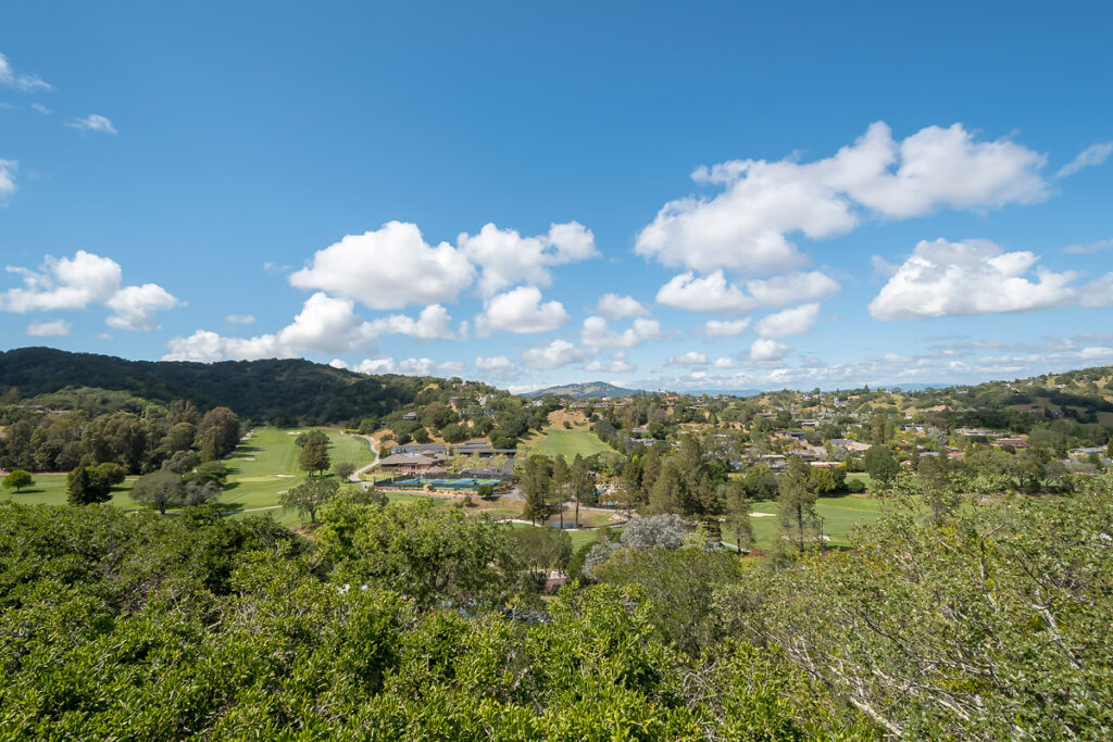 Marin Country club aerial photo