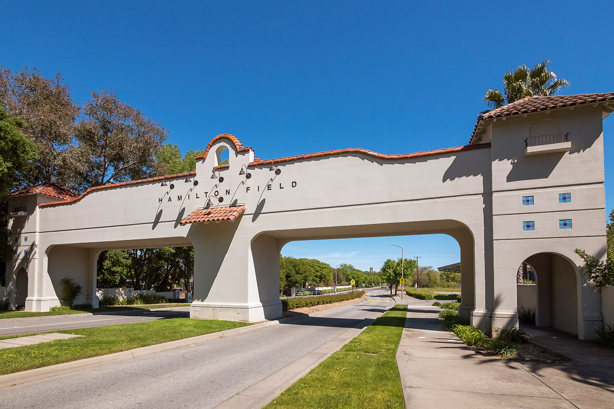 Hamilton Field Main Gate entrance today