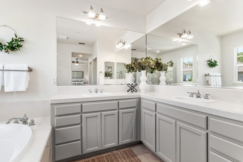 Primary suite bathroom at 76 Oak Grove Dr in Pointe Marin Novato