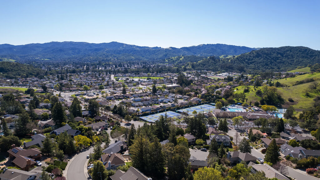 Aerial of Novato CA